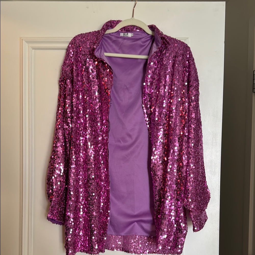Purple Sequin Jacket